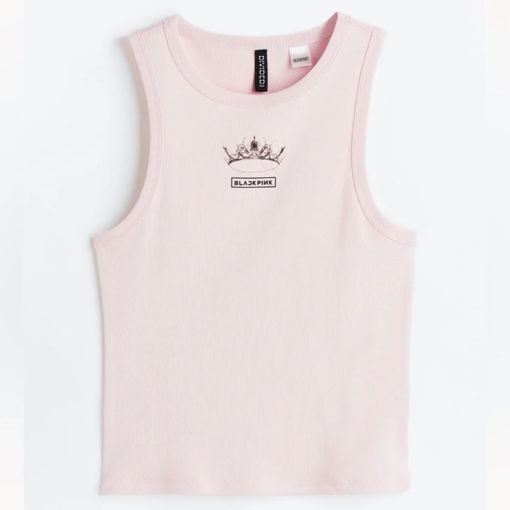 Black pink x H&M cotton vest top | NWT - Picture 3 of 11